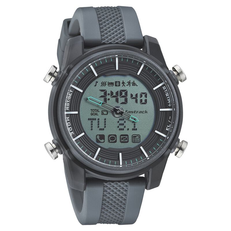 Fastrack Digital Dial Silicone Strap Watch for Unisex