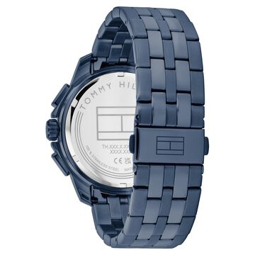 Tommy Hilfiger Quartz Multifunction Blue Dial Blue Stainless Steel Strap Watch for Men