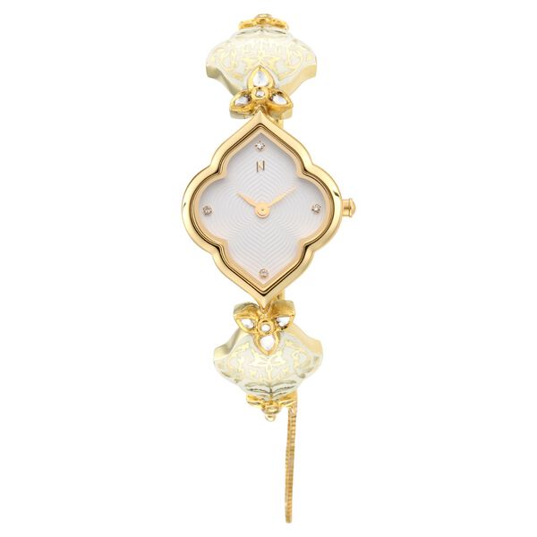 Titan Nebula Deccan Treasures Quartz Analog 18 Karat Solid Gold Watch for Women - image number 2