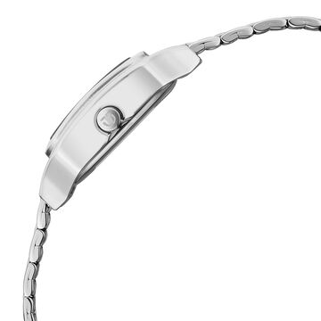Titan Workwear Essentials Quartz Analog Blue Dial Silver Stainless Steel Strap Watch For Women