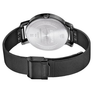 Sonata Multifunctions Black Dial Women Watch With Metal Strap