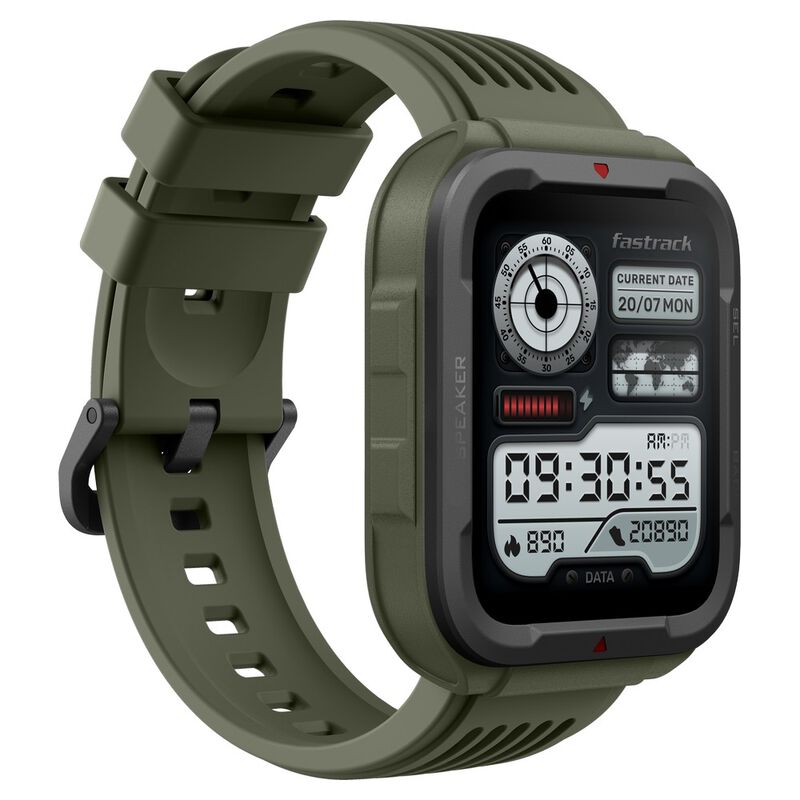 Fastrack Active with 1.83" UltraVU HD Display and Functional Crown Rugged Smartwatch with SingleSync BT Calling - image number 1