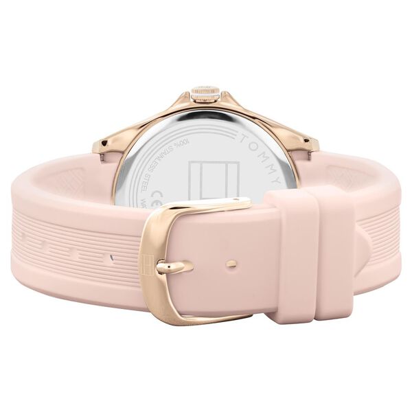 Tommy Hilfiger Quartz Analog Pink Dial Silicone Strap Watch for Women - image number 2