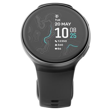 Titan Celestor Swift GPS Smartwatch with Advanced Badminton Mode, Zone Based Training ,AI Brief & Titan Q-Black