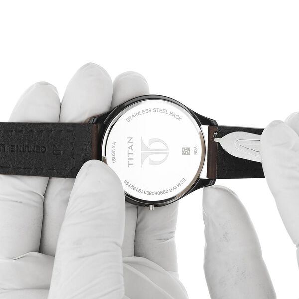 20 mm Brown Genuine Leather Straps for Men - image number 5
