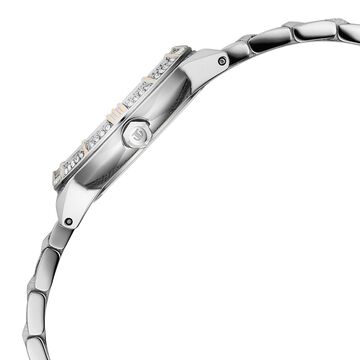 Titan Glamour Quartz Analog Mother Of Pearl Dial Two Toned Stainless Steel Strap Watch For Women
