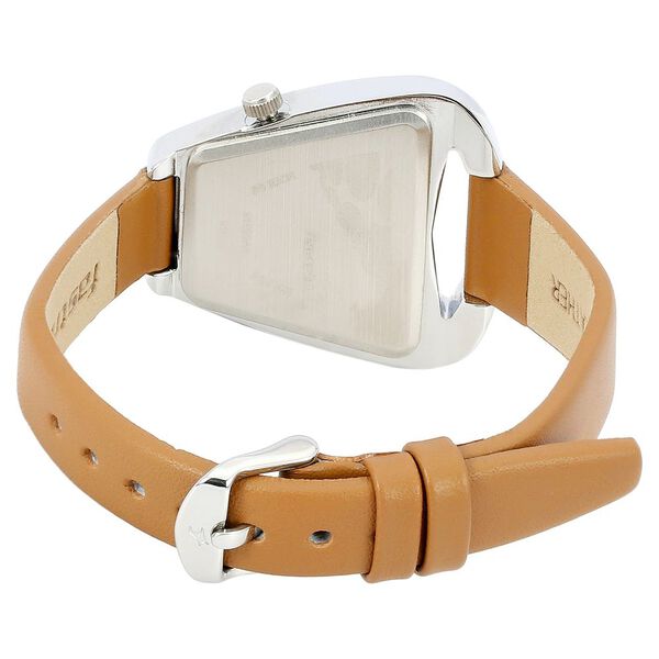 Fastrack Quartz Analog Black Dial Leather Strap Watch for Girls - image number 2