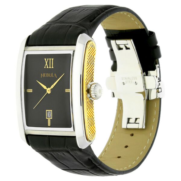 Titan Nebula Quartz Analog with Date 18 Karat Solid Gold Watch for Men - image number 1