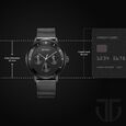 Titan Modern Classics Black Dial Quartz Multifunction Stainless Steel Strap watch for Men - image number 2