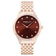Kenneth Cole Quartz Analog Maroon Dial Rose Gold Colour Stainless Steel Strap Watch For Women - image number 0