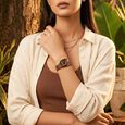 Fastrack Wild Quartz Analog Brown Dial Brown Stainless Steel Strap Watch For Girls - image number 2