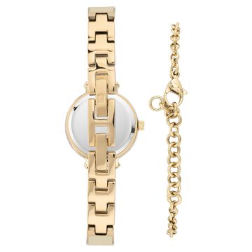 Anne Klein Quartz Analog Champagne Dial Two Toned Metal Strap Watch For Women