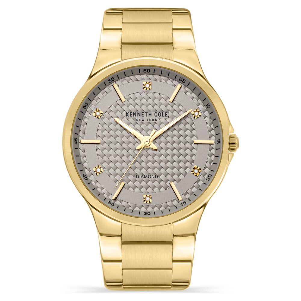 Buy Online Kenneth Cole Quartz Analog Grey Dial Stainless Steel