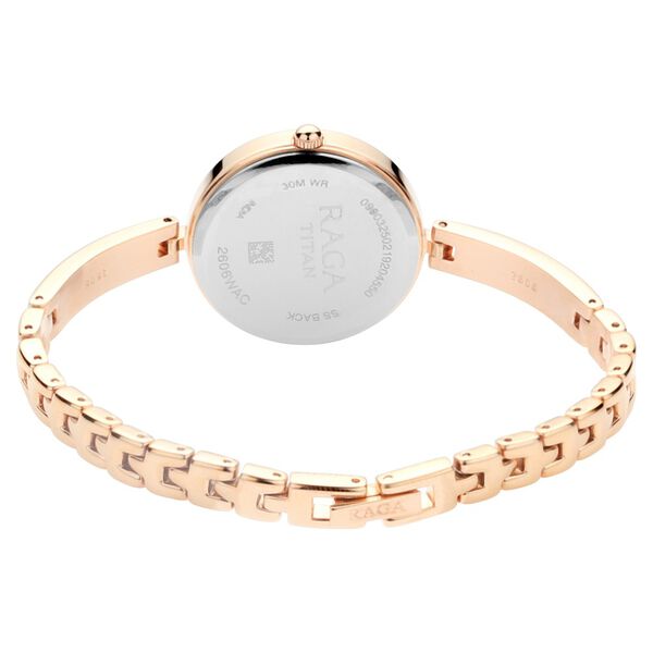 Titan Raga Viva Rose Gold Dial Women Watch With Metal Strap - image number 4