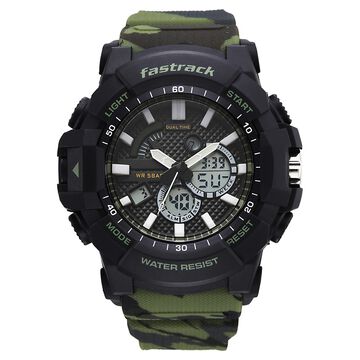 Fastrack Streetstyle Ana Digi watch with Camouflage look for Guys