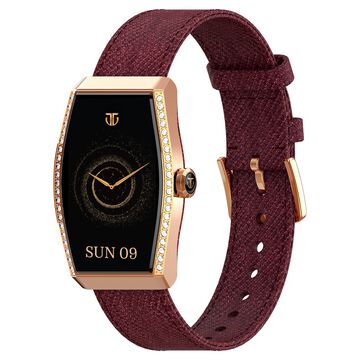 Titan Valerie Aura Women Smartwatch with 1.47" AMOLED Display, Crystal Studded Bezzel, Animated Watchfaces