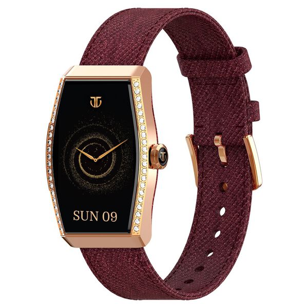 Titan Valerie Aura Women Smartwatch with 1.47" AMOLED Display, Crystal Studded Bezzel, Animated Watchfaces - image number 0