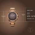 Titan Micromotors Analog with Retrograde Day and Date and Brown Dial Coffee Stainless Steel Strap Watch for Men - image number 3
