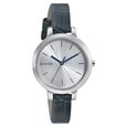 Sonata Quartz Analog Silver Dial Leather Strap Watch for Women - image number 0