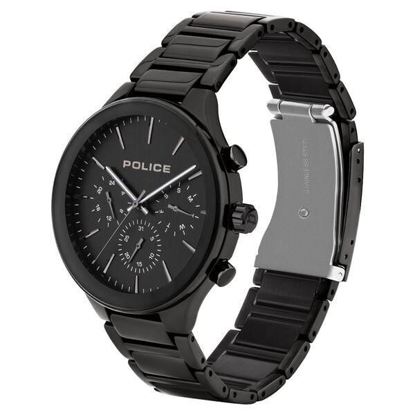 Police Quartz Multifunction Black Dial Metal Strap Watch for Men - image number 1