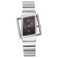 Vyb Runway By Fastrack Quartz Analog Grey Dial Silver Stainless Steel Strap Watch For Girls - image number 0