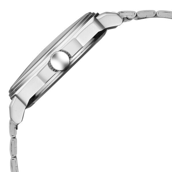 Vyb Drift By Fastrack Quartz Analog Blue Dial Silver Stainless Steel Strap Watch For Guys - image number 5