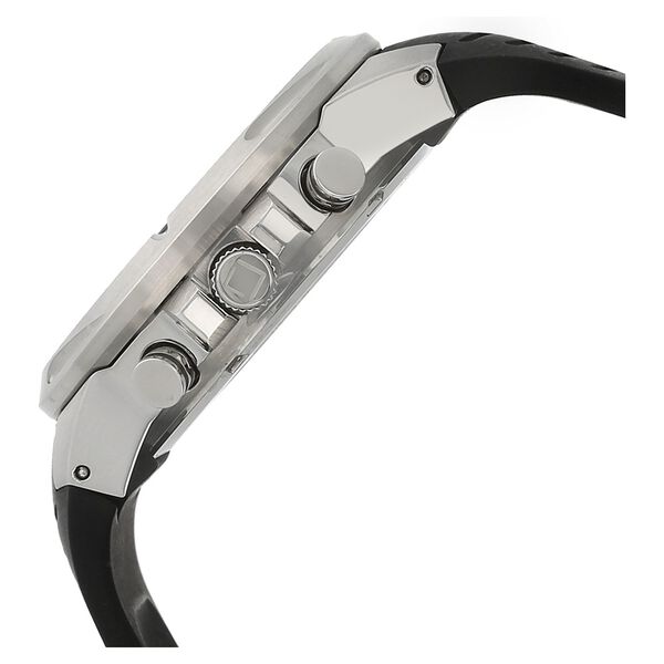 Xylys Swiss Chronograph Black Plastic Strap and Silver Dial Watch For Men - image number 2