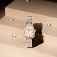 Sonata Poze Quartz Analog Mother of Pearl Dial Rose Gold Metal Strap Watch For Women