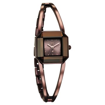 Fastrack Vyb Striker Quartz Analog Brown Dial Brown Metal Strap Watch For Girls