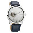Titan Automatics Silver Dial Blue Leather Strap Watch For Men - image number 0
