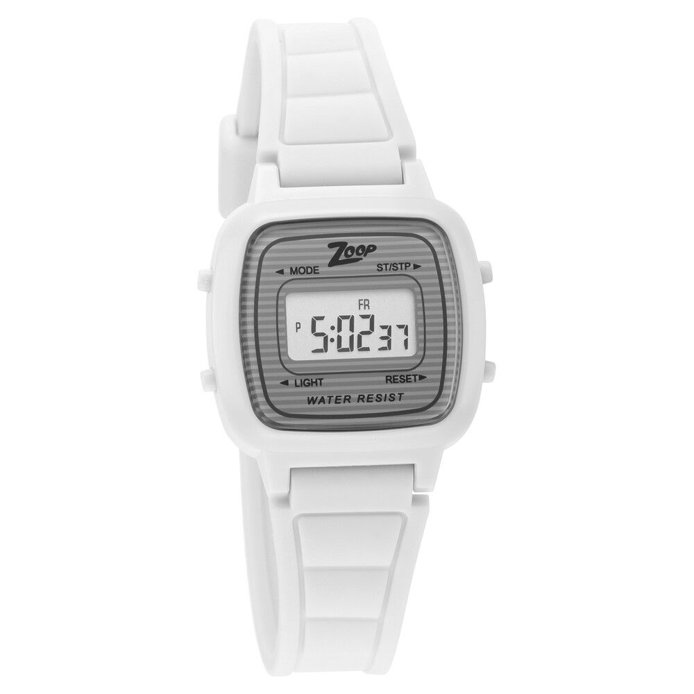 White digital watch shop