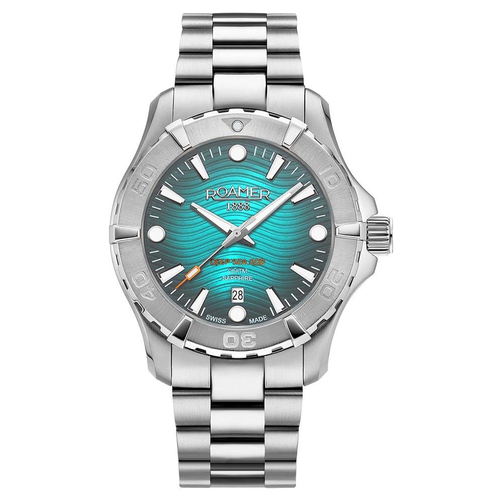 Roamer Deep Sea 200 Quartz Analog with Date Blue Dial Silver Stainless Steel Strap Watch For Men-picture-27