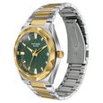 Poze Poze Quartz Analog Green Dial Two Toned Metal Strap Watch For Men - image number 4