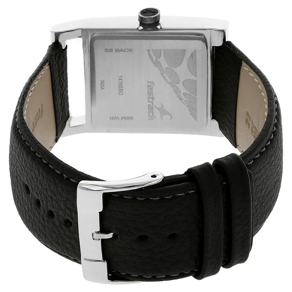 Fastrack Essentials Quartz Analog White Dial Leather Strap Watch for Guys - image number 3