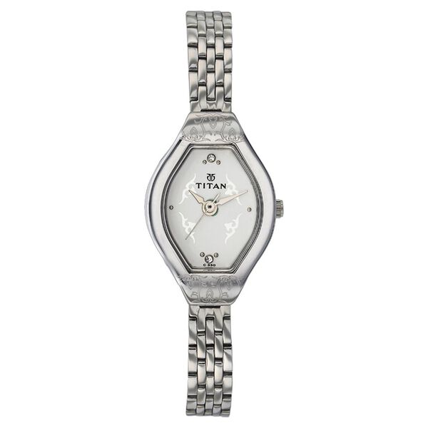 Titan Quartz Analog Silver Dial Watch for Women - image number 0