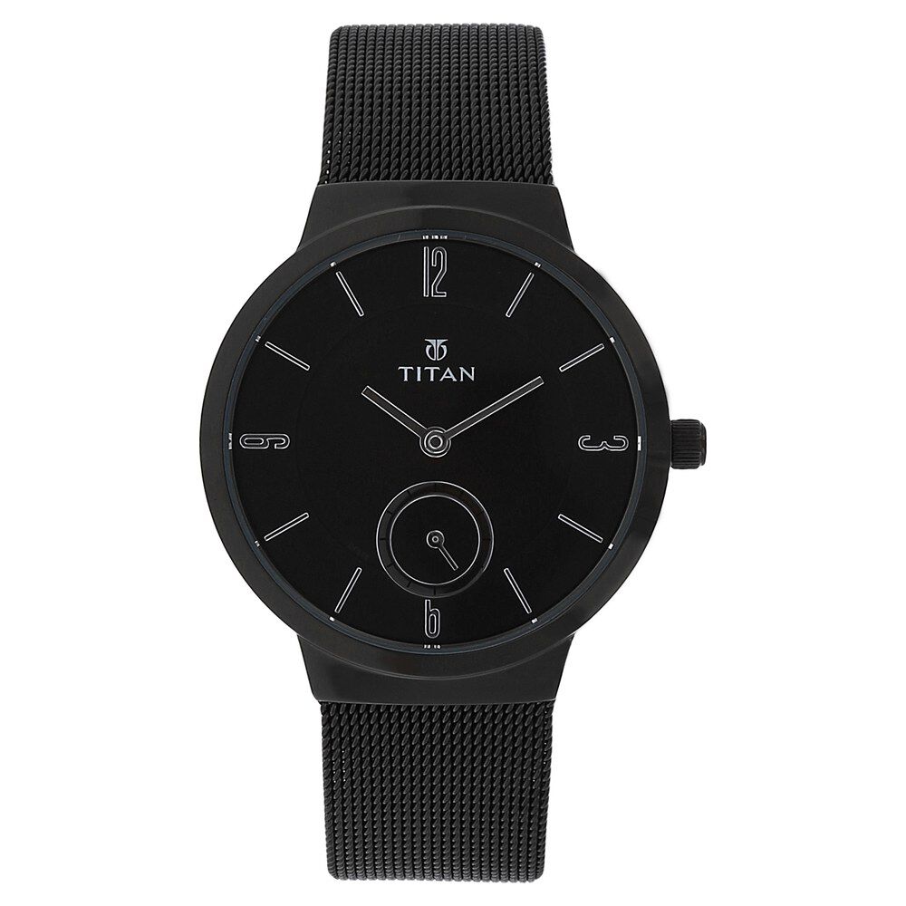 Analog black watch top
