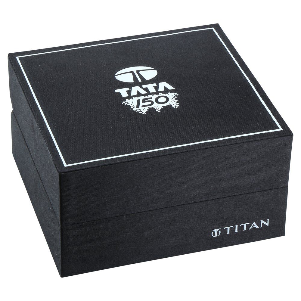 Buy Online Titan Tata 150 Limited Edition White Dial Analog Leather Strap watch for Men 1595yl05 Titan