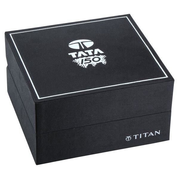 Titan Tata 150 Limited Edition White Dial Analog Leather Strap watch for Men - image number 5