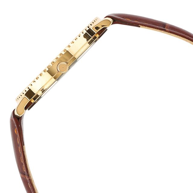 Titan Nebula Vintage 18k Gold Analog Leather Strap Watch for Men 4