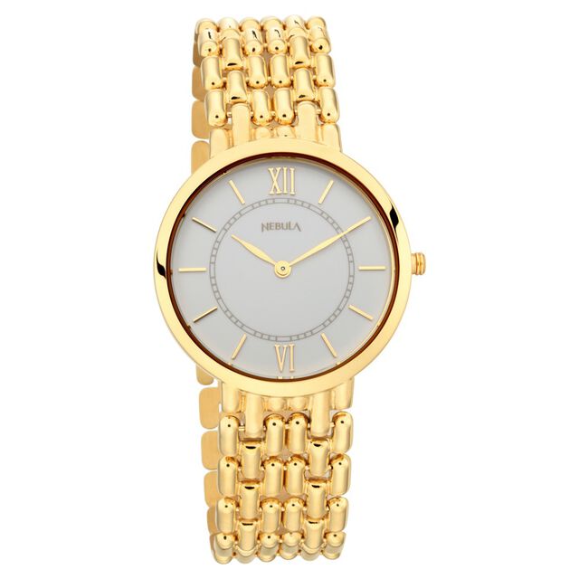 Titan Vintage 18k Gold Analog with Rice Grain Bracelet Watch for Men 2