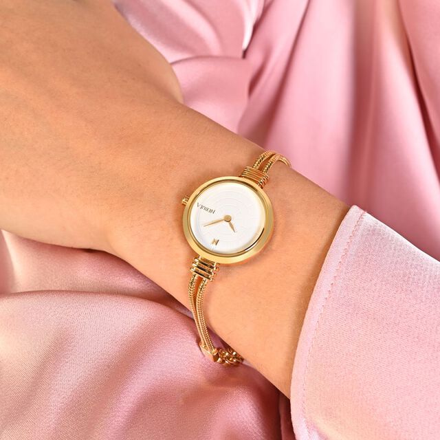 Titan Nebula Vintage 18k Gold Analog Watch for Women 6