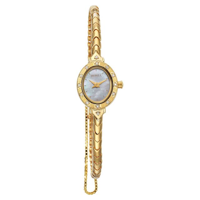 Titan Nebula Jewels 18k Gold Analog with Diamonds Watch for Women 2