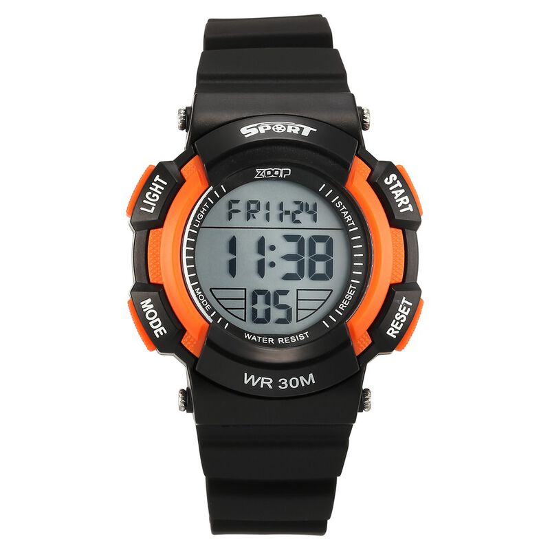 Zoop Digital Watch with Digital Dial & Black Strap for Boys Kids, from House of Titan