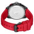 Ducati Quartz Chronograph Black Dial Red Silicone Strap Watch For Men - image number 2