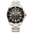 Titan Zero Hour Diver's 300m Automatic Analog with Black Dial Silver Stainless Steel & Black FKM Strap Watch for Men - image number 1