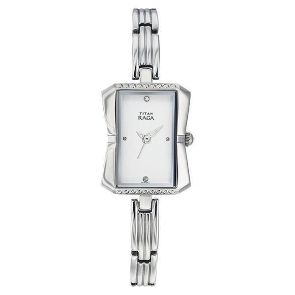 Titan Quartz Analog Silver Dial Watch for Women - image number 0