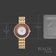 Titan Raga Glimmers Quartz Analog Mother of Pearl Dial Rose Gold Metal Strap Watch For Women - image number 3