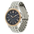 Titan Men's Metropolitan Luxe: Multifunction blue Dial with Two-Tone Stainless Steel Bracelet Watch - image number 1