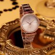 Vyb Diva By Fastrack Quartz Analog Rose Gold Dial Rose Gold Metal Strap Watch For Girls - image number 0