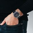 Titan Tonneau Analog with Date and Blue Dial Blue Leather Strap Watch for Men - image number 7